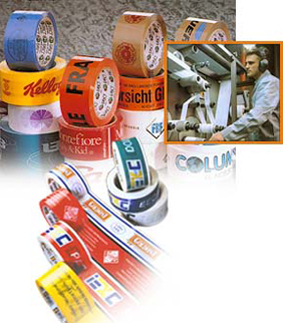 Branded adhesive tapes